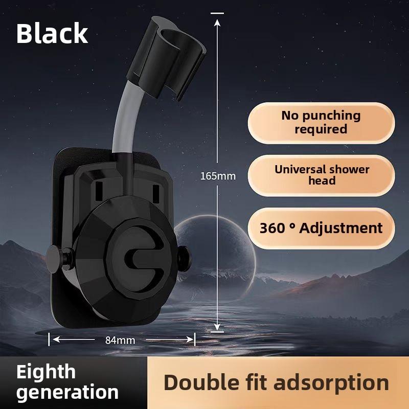 No Drilling Shower Head Holder Adjustable Wall Mount Base for Shower Head Lotus Head Fixing Bracket Bathroom Accessory