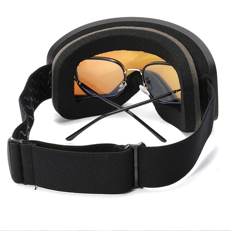 New card myopia ski goggles outdoor windproof sand sports glasses double-layer anti-fog adult ski goggles