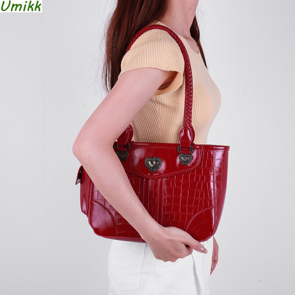 

Модная модная сумка подмышки в форме сердца, винтажная элегантная сумка-тоут из искусственной кожи, сумка с верхней ручкой, кошелек для женщин