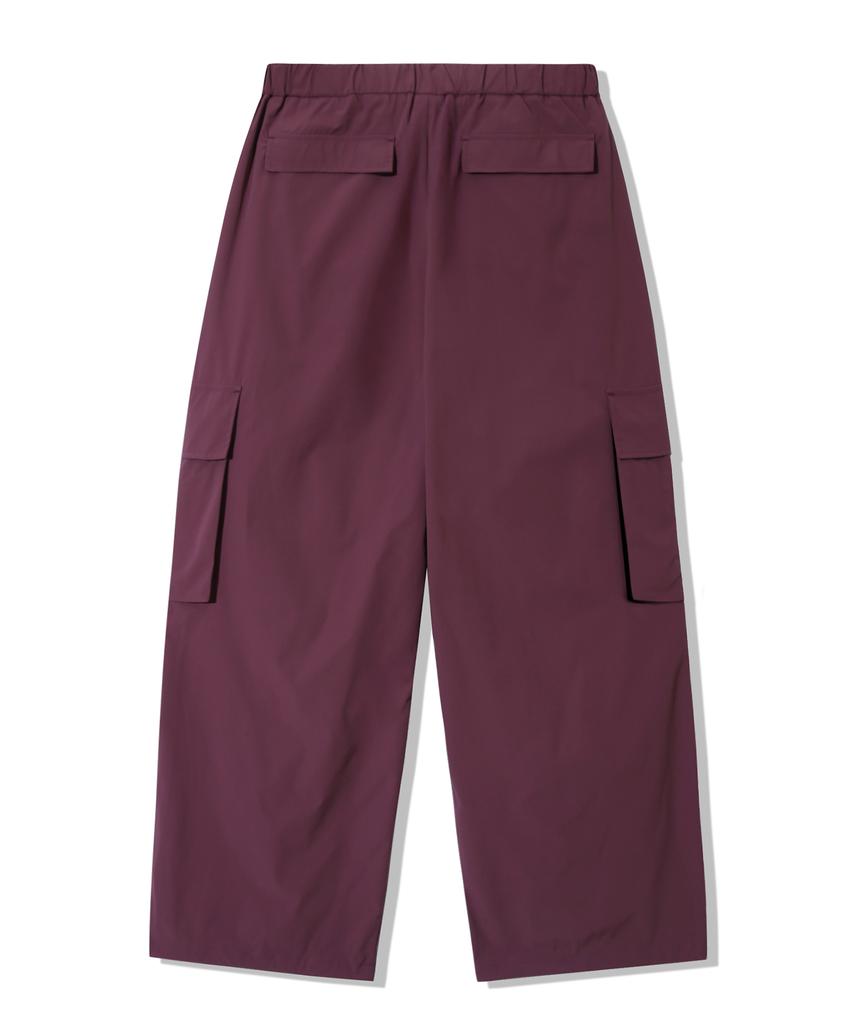 Trillion Utility Belt Multi Knee Tuck Cargo Wide Pants_Magenta
