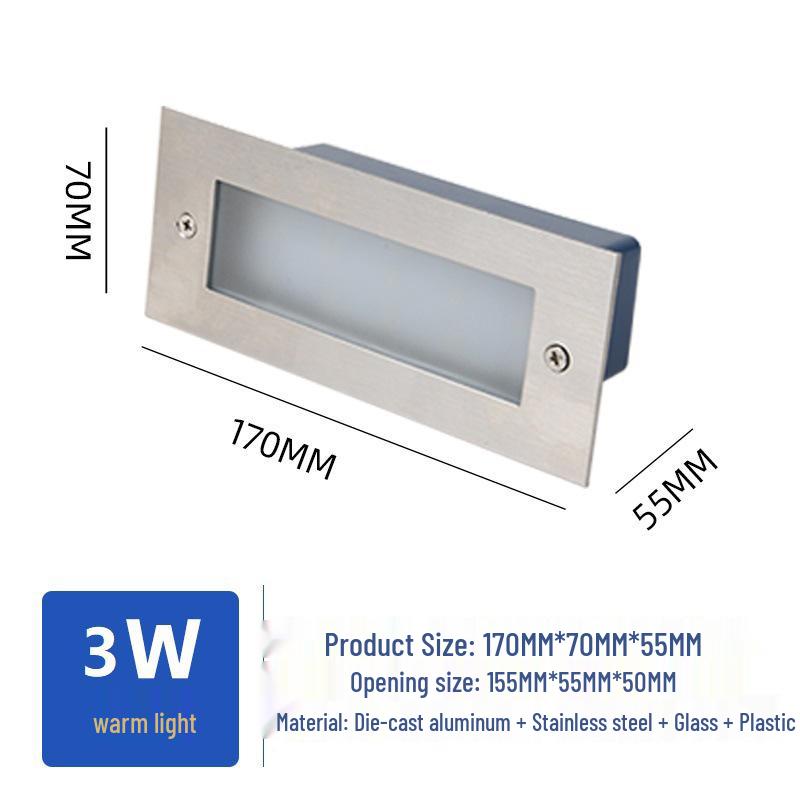 

Outdoor Waterproof Stair and Step Sensor Lights, Courtyard and Yard Decoration Lights Warm Light