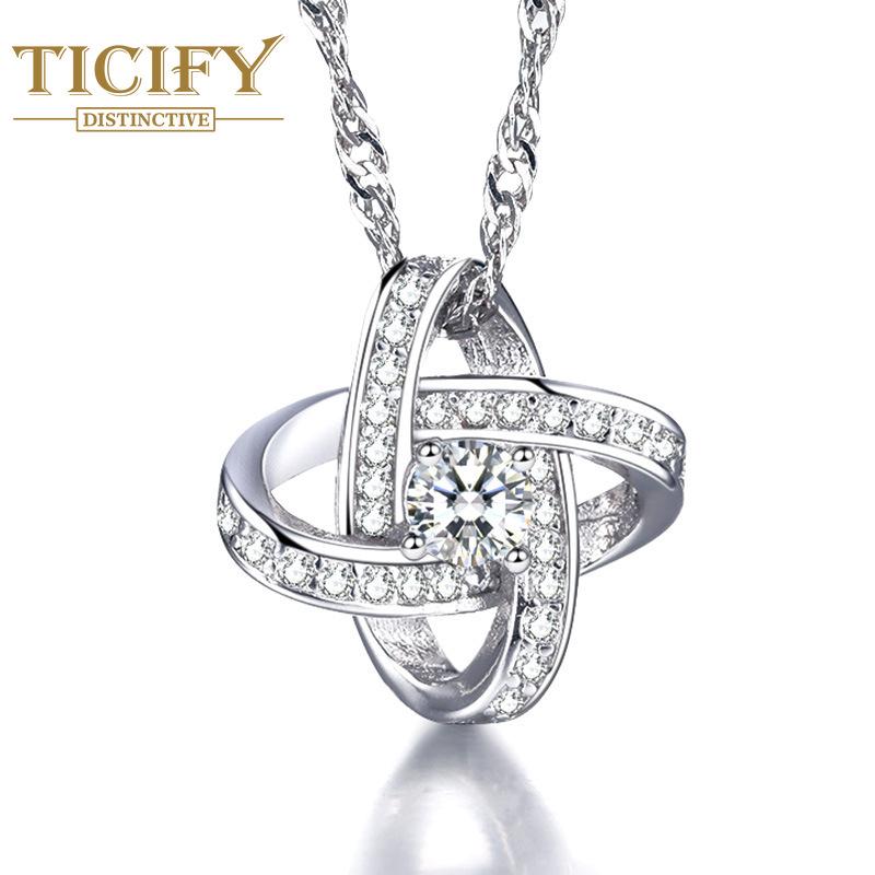 

Модное ожерелье с подвеской Dalentone Eternal Heart Chain белый