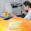Varning Överstimulerad Skrivbordsskylt 3D-tryckt Kontorsskrivbord Varning Överarbetad Närma Dig Inte Varningsskylt Humor Skrivbordsdekoration