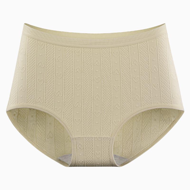 Übergröße Damen Neue Hautfreundliche Hohe Taille Bäuchlein Verlängerter Schritt Dreiecksslips