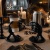 Spooky Party Table Centerpiece Skeleton Dragon Hand Cup Holder, 3D Printed Gothic Skull Palm Dark Style Room Decoration Drink Stand, Decorative