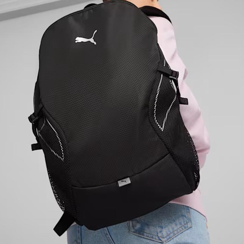 New PUMA Fabric Backpack Medium Size Unisex Black 090350-01