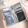 Stylish Lightweight Travel Passport and Document Organizer with Anti-theft Card Holder