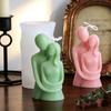 3D Couple Hugging Candle Silicone Mold DIY Figure Statue Plaster Soap Epoxy Casting Molds Home Crafts Valentine's Day Gift