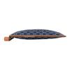 Gucci Double G Series Logo Interlocking Double G Emblem Denim And Leather Clutch Men clutch Blue Brown 672953-2KQGT-8375