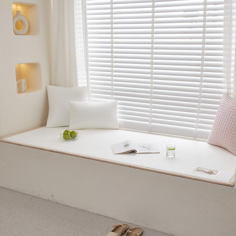 Cool Doudou Ice Silk Bay Window Mat Window Sill Mat Summer Thickened Sponge Mat Four Seasons Universal Bedroom Balcony Futon Cushion