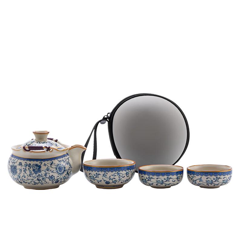 De'ou Xingguang Portable Ceramic Travel Tea Set