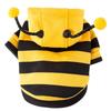 Leashable Bee Pet Sweatshirt for Cats: Cozy Autumn/Winter Fleece for Ragdoll & Blue Cats, Two-Legged Design.