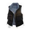 2025 Winter Men's Plus Size Workwear Down Vest - Warm, Cold-Protective Outerwear