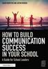 The How To Build Communication Success In Your School : A Guide for School Leaders Book