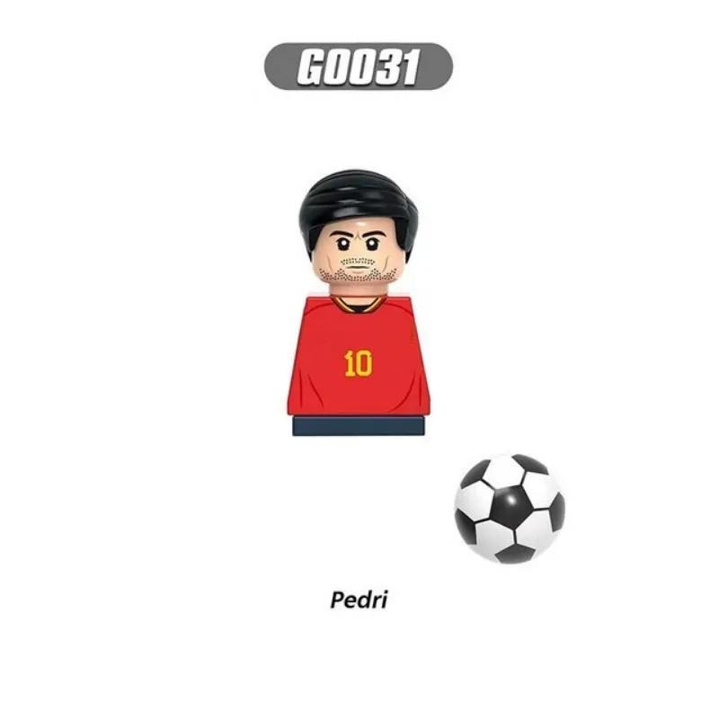 NEW World Famous Football Players Figurine Messi Ronaldo Neymar Lewandowski Mini Action Building Block Model Toy Kids Gifts