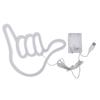 Blue LED Hand Gesture Neon Wall Light Bar Lounge Decor with Flashing Colors for Party Room Club Home Indoor Lighting