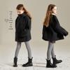 Girls' 2025 Double-Sided Wool Coat - Winter Warm, Collarless, Loose-Fit Layering Coat