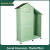 Waterproof Outdoor Wooden Storage Cabinet for Garden Tools - Anti-Corrosion and Sun Protection, Ideal for Courtyard and Balcony Use.