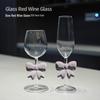 High Borosilicate Glass Bowknot Wine Glass