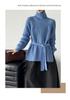 Juzhi Women's Korean High Neck Belted Sweater - Autumn/Winter Fashion 1327