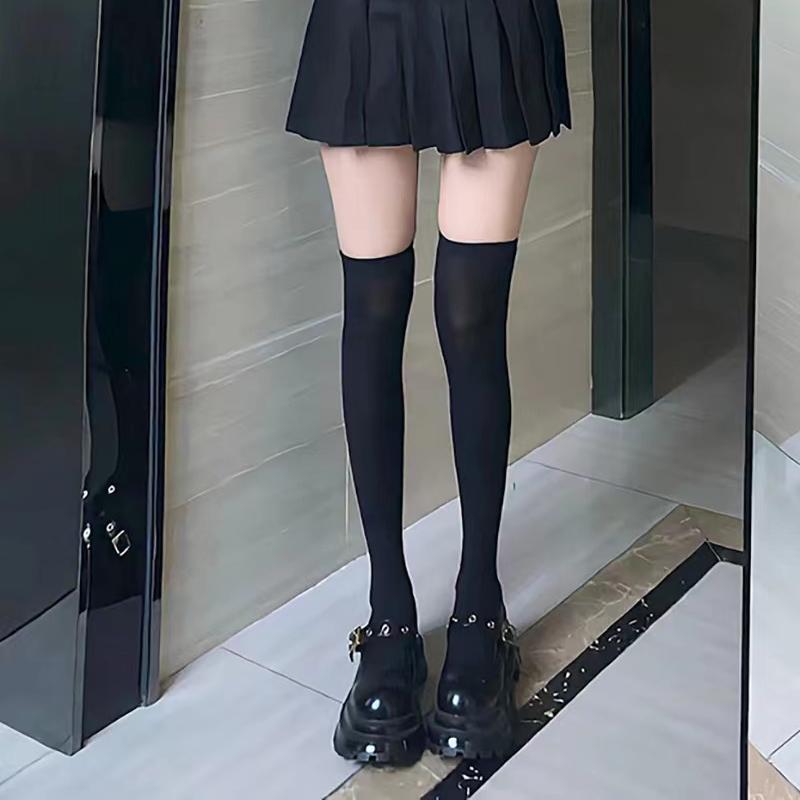 Sweet Over Knee Long Socks Women Girs Sexy Nylon Calf Socks Thigh High Stockings Legging JK Lolita Cosplay Tights