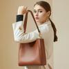 Women's Bag New Fashionable Leather Large-capacity Bucket Bag Versatile Shoulder Messenger Bag