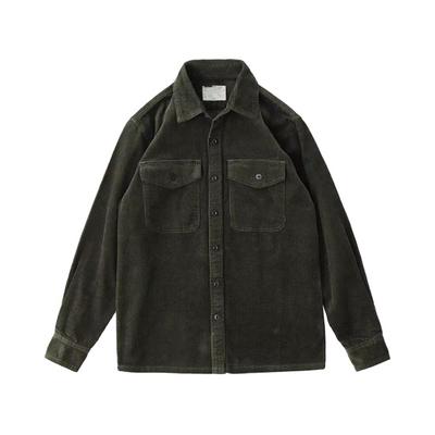 Vår Höst Herr Cargo Rutigt Tryck Enkelknäppt Långärmad Manchester Retro Japansk Stil