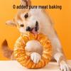 Large Chicken Rawhide Donut Chew for Small To Medium Dogs - Bite-Resistant Teeth Cleaning Treat for Golden Retrievers & Teddies
