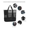 Insulated Beach Bag for Travel, Double Layer Wet Dry Separation, Portable Cooler Lunch Tote, Waterproof Picnic Bag with Large Capacity