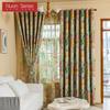 1PC Nuan Series European Pastoral Style Printed Colorful Curtains Full Blackout Curtains for Bedroom Living Room Balcony Window for Home Decor
