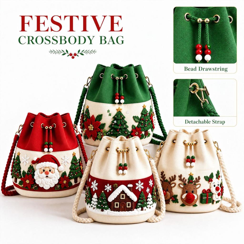 Gehäkelte Crossbody-Tasche für den Urlaub, Kleine gestrickte Geldbörse für festliche Outfits und den Alltag