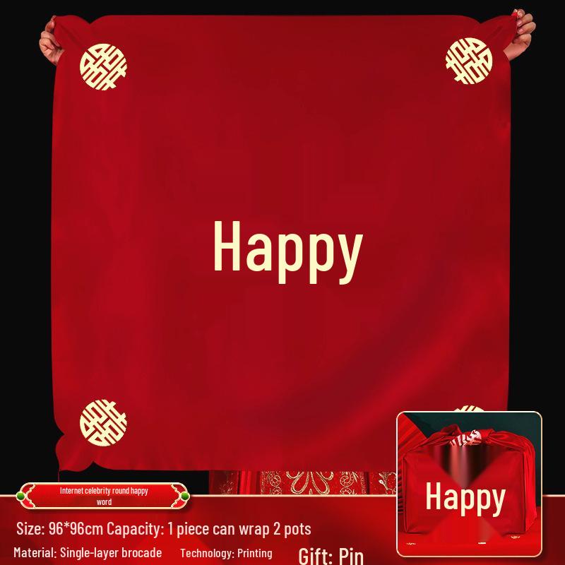 Large Red Furoshiki Wrap for Bride s Dowry - Wedding Cloth for Dowry Items No specifications