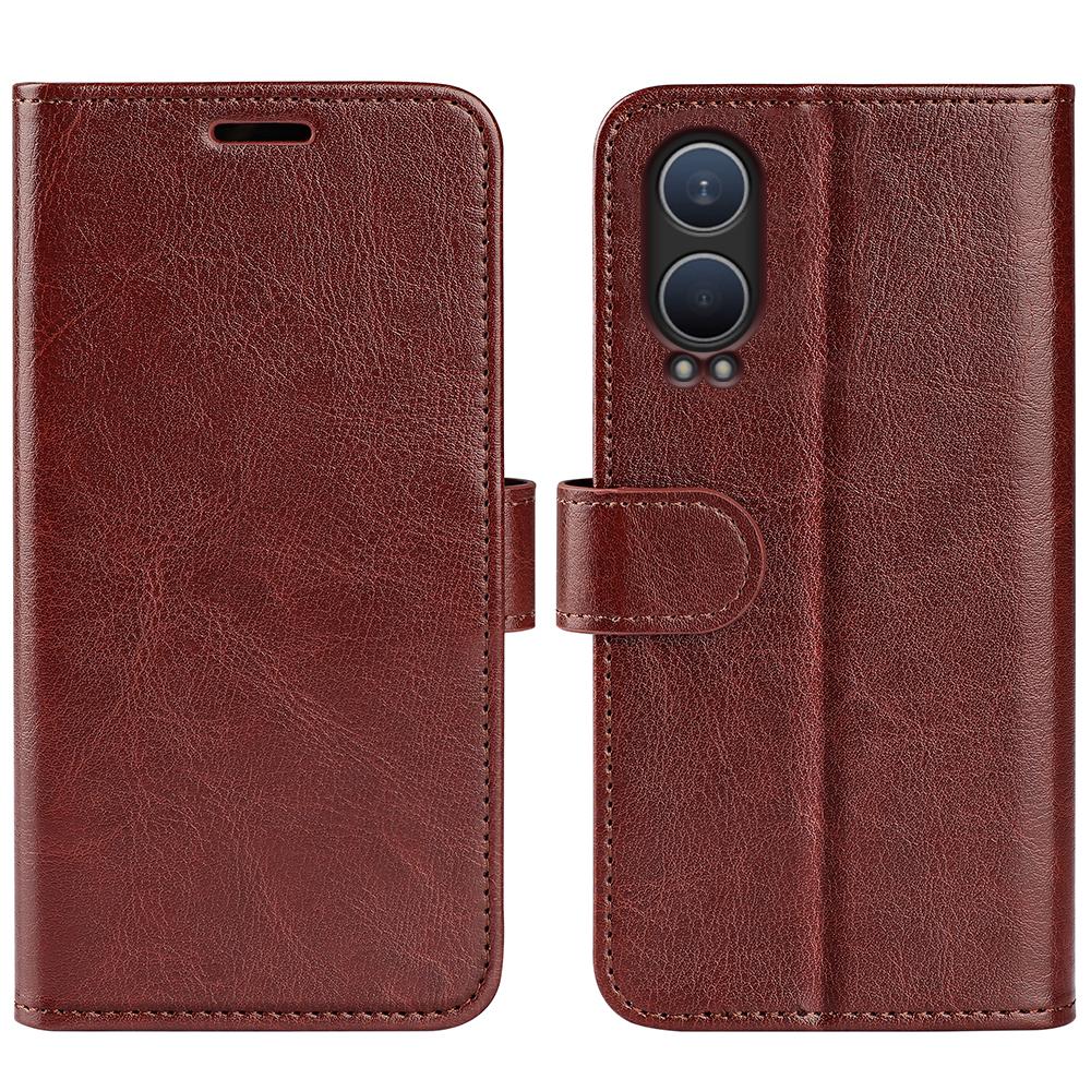 For OnePlus Nord CE4 Lite 5G/Oppo K12x 5G (China) Wallet Phone Case Crazy Horse Texture Stand Leather Cover