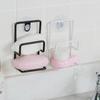Double Layer Drain Rack Suction Cup Cleaning Cloth Shelf Dish Drainer Sponge Holder Sink Kitchen Accessories