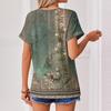 Womens Summer Tops  Short Sleeve V Neck Shirts Casual Dressy  Summer Blouses Tunic Top