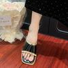 Fashion Shoes Big Size Slippers Casual Slides Rivet Slipers Women Luxury Soft Flat 2025 Fashion Rivet Slippers Soft Flat Shoes Female Lu