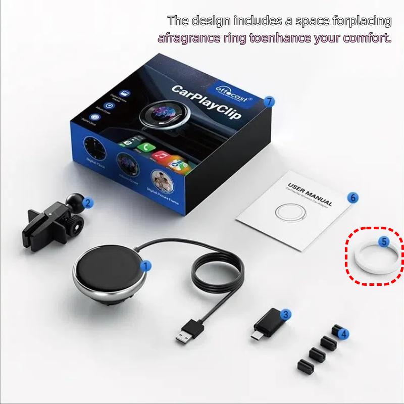 Carplay Car Connector with Screen Wired To Wireless Carplay Box Portable Adapter - Picture 21 of 21