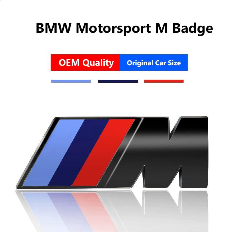 1pcs BMW M LOGO Fender Emblem Badge Rear Trunk Badge For 1 3 5 7 Series X1 X3 X5 X6 M Sports Sticker Car Accessories Styling dnsh52