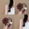 2025 New Chinese Style Dried Rose Hair Tie - Elegant Floral Hair Accessory