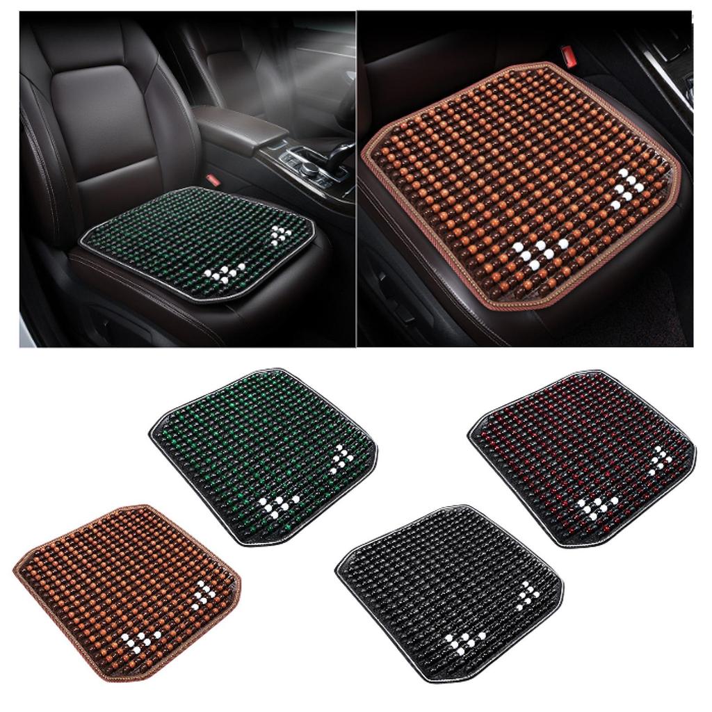 Cooling Beaded Seat Cover Handmade Wood Universal Car Summer Ventilation Seat Cushion Pad for Vehicle Use