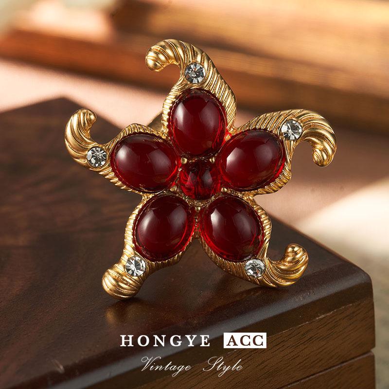 

Винтажное европейское и американское кольцо с цветочным узором: Регулируемый, Невыцветающий Неправильный Дизайн, Универсальные Ретро Украшения