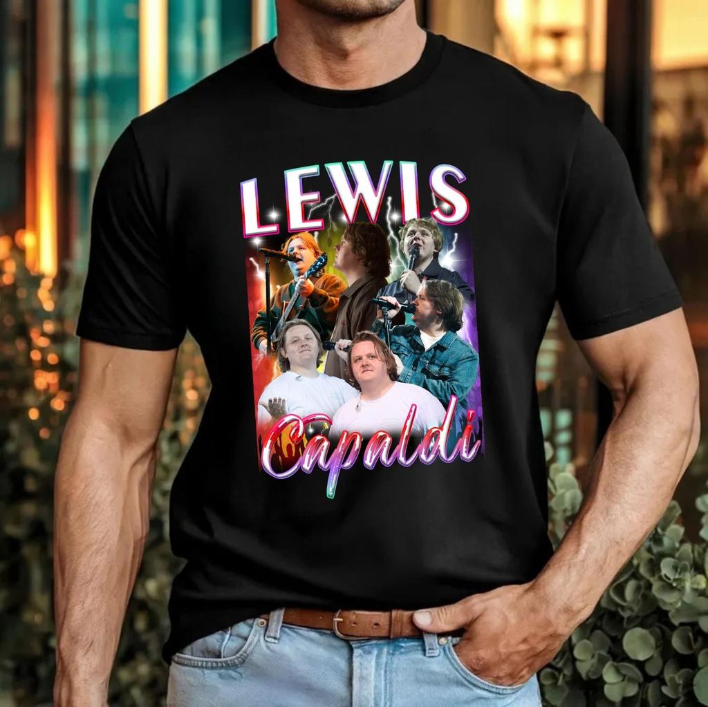 Lewis Capaldi UK Tour 2026 Bootleg T-T-Shirt Pop Singer Music Concert Gift Tee Top