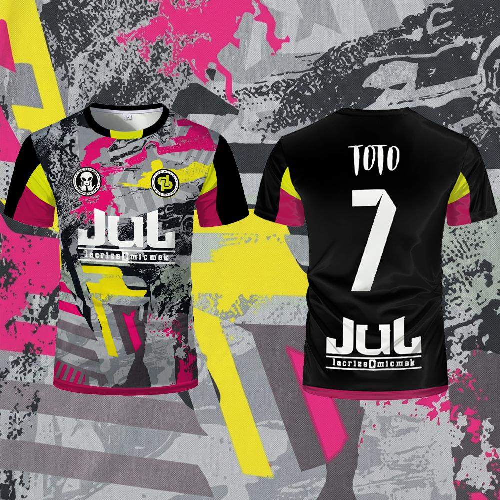 French Rapper Jul Toto Ninetta Rien 100 Rien Soccer Jersey Summer Outdoor Football Training T-shirt Men s Women s Breathable Tee S