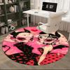 Charming Devil Twin Girls Round Chair Mat - Cute Home Decor, Office Rug, Gift for Any Room0472b