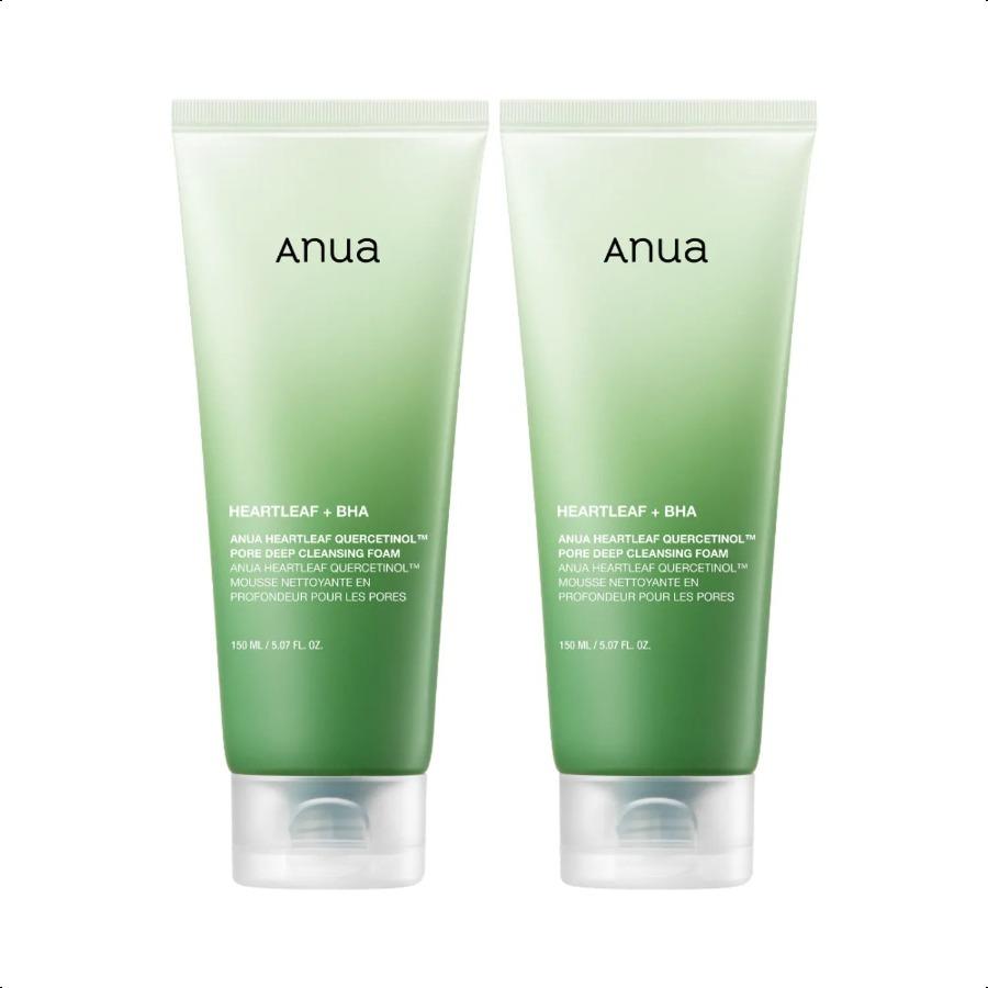 Anua Heartleaf Quercetinol Pore Deep Cleansing Foam 150ml*2ea