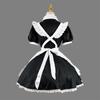 Black and White Maid Costume Dress for Cosplay, Restaurant, Cafe, or Party