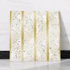 Black Gold Geometric Marble Pattern Self-Adhesive Wallpaper Tile Sticker for Bathroom Living Room Luxury Decor