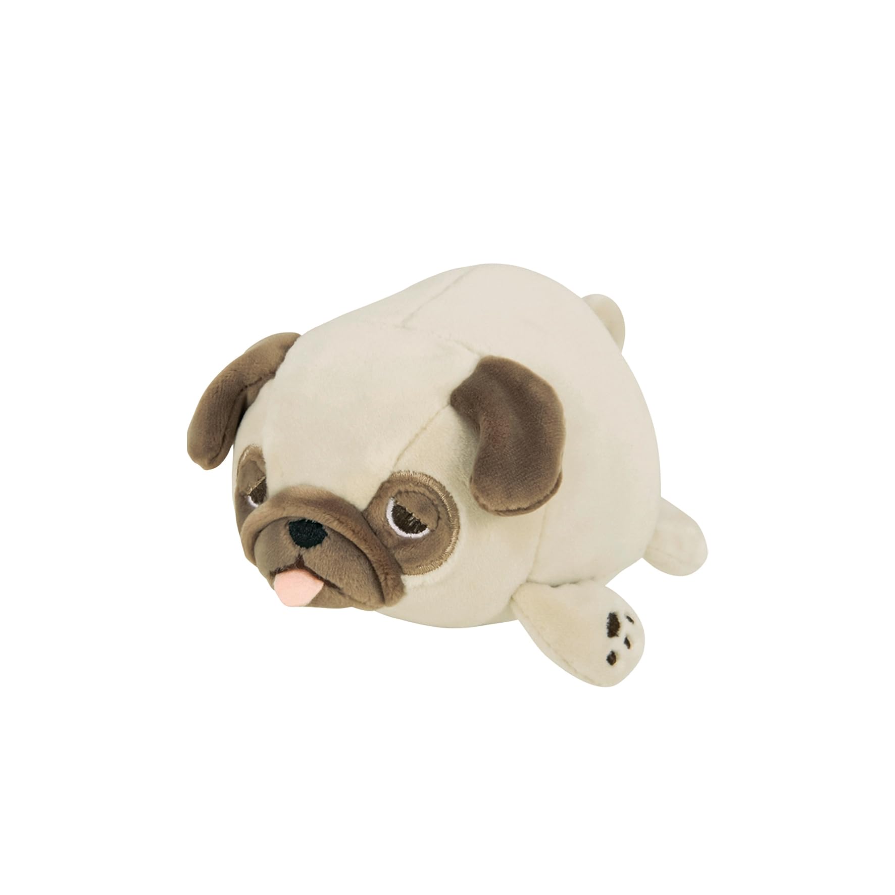 LIV HEART Marshmallow Animal Mascot Hana the Pug 11cm Fluffy and (approx. long), Squishy, 48657-32