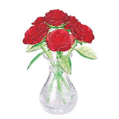Geruel Rose Vase 3D Crystal Puzzle Korea 3d Puzzle