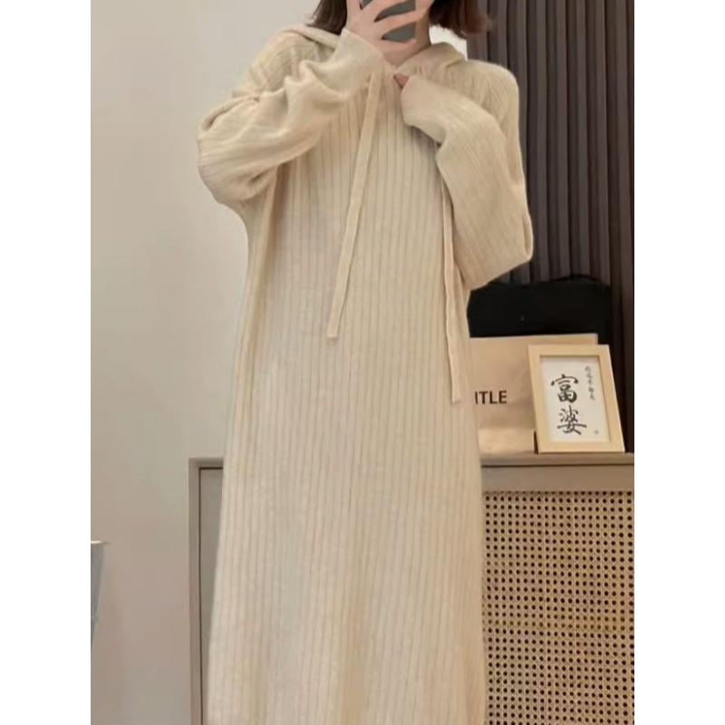 DAFIFY Women's Fashion Casual Fall Winter Solid Color Print Long Sleeve High Neck Sweaters